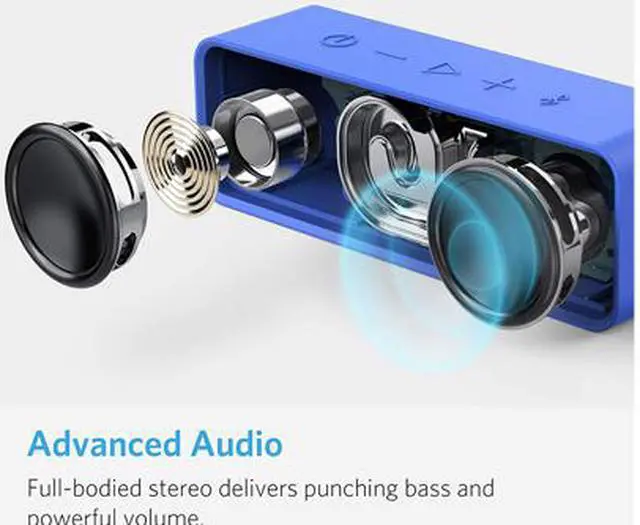 Alt view image 2 of 4 - Anker Soundcore Bluetooth Speaker with 24-Hour Playtime, 66-Feet Bluetooth Range & Built-in Mic, Dual-Driver Portable Wireless Speaker with Low Harmonic Distortion and Superior Sound