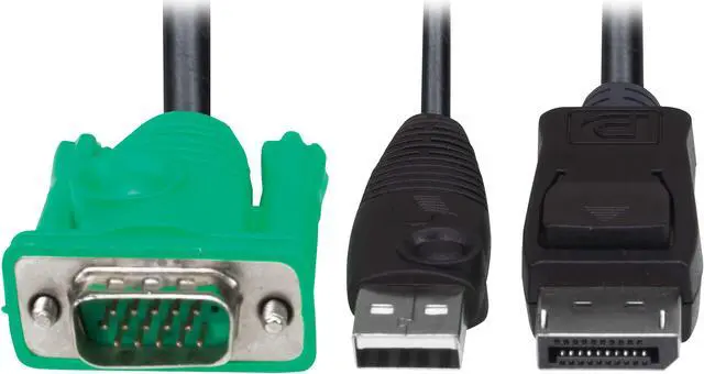 Main image of Tripp Lite P778-006-DP VGA to DisplayPort and USB Adapter Cable Kit 6 ft. 1.8 m P778006DP