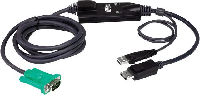 Alt view image 8 of 8 - Tripp Lite P778-006-DP VGA to DisplayPort and USB Adapter Cable Kit 6 ft. 1.8 m P778006DP