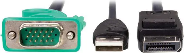 Alt view image 2 of 8 - Tripp Lite P778-006-DP VGA to DisplayPort and USB Adapter Cable Kit 6 ft. 1.8 m P778006DP