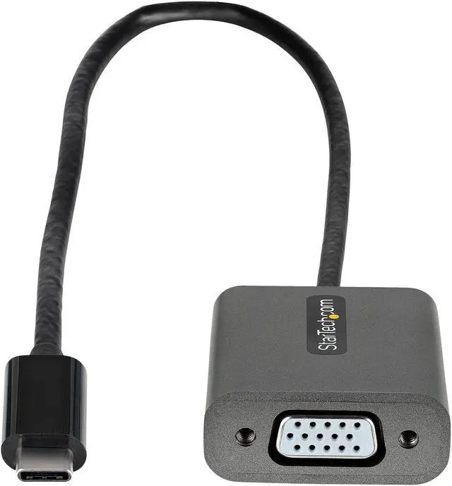 Alt view image 2 of 2 - StarTech 12" USB C to VGA Adapter Dongle Video Converter CDP2VGAEC