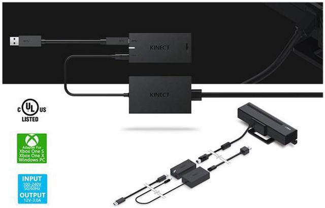 Xbox Kinect Adapter for for Xbox One, Xbox One S, Xbox One X and Windows 10  PC 
