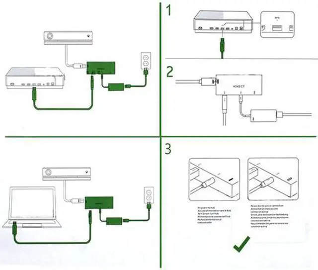 Alt view image 6 of 7 - Xbox Kinect Adapter for for Xbox One, Xbox One S, Xbox One X and Windows 10 PC