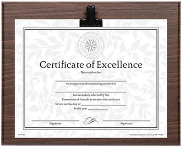 Main image of Dax Plaque with Metal Clip, Wood, 8 1/2 X 11 Insert, Walnut N15618CWT