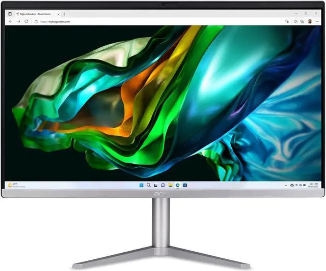 Alt view image 10 of 12 - Acer Aspire C24-1300-UR32 AIO Desktop | 23.8" Full HD IPS Display | AMD Ryzen 5 7520U Quad-Core Processor | AMD Radeon 610M Graphics | 8GB LPDDR5 | 512GB PCIe SSD | Wi-Fi 6E | Windows 11 Home,Black