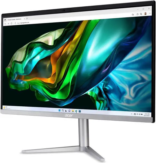Alt view image 11 of 12 - Acer Aspire C24-1300-UR32 AIO Desktop | 23.8" Full HD IPS Display | AMD Ryzen 5 7520U Quad-Core Processor | AMD Radeon 610M Graphics | 8GB LPDDR5 | 512GB PCIe SSD | Wi-Fi 6E | Windows 11 Home,Black