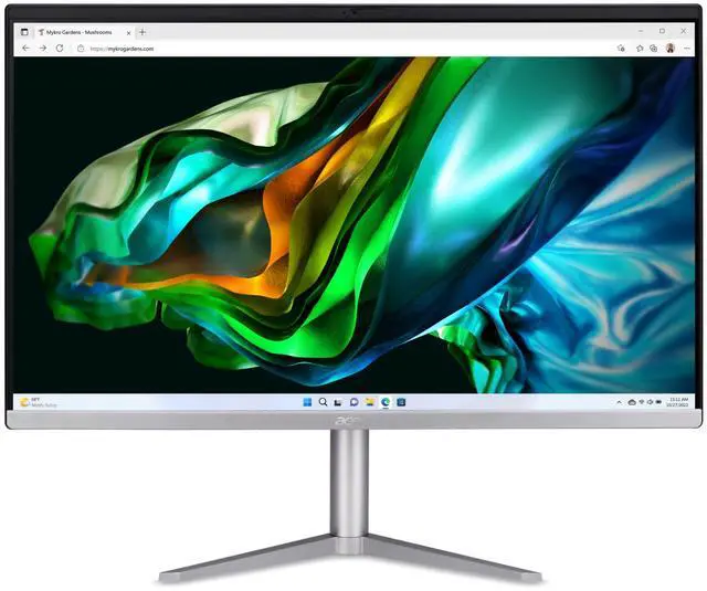 Main image of Acer Aspire C24 AIO Desktop, 23.8" Full HD IPS, AMD Ryzen 3 7320U Quad-Core Processor, AMD Radeon 610M, 8GB LPDDR5 Memory, 512GB SSD, Wi-Fi 6E (802.11ax), Bluetooth 5.2, Windows 11 Home, C24-1300-UR31