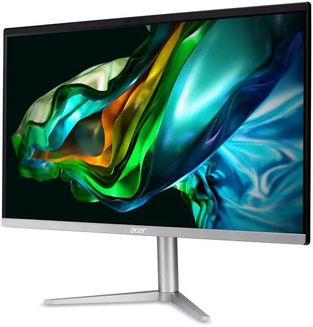 Alt view image 10 of 16 - Acer Aspire C24 AIO Desktop, 23.8" Full HD IPS, AMD Ryzen 3 7320U Quad-Core Processor, AMD Radeon 610M, 8GB LPDDR5 Memory, 512GB SSD, Wi-Fi 6E (802.11ax), Bluetooth 5.2, Windows 11 Home, C24-1300-UR31