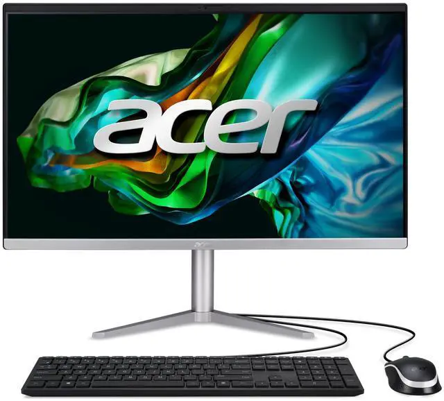 Alt view image 14 of 16 - Acer Aspire C24 AIO Desktop, 23.8" Full HD IPS, AMD Ryzen 3 7320U Quad-Core Processor, AMD Radeon 610M, 8GB LPDDR5 Memory, 512GB SSD, Wi-Fi 6E (802.11ax), Bluetooth 5.2, Windows 11 Home, C24-1300-UR31