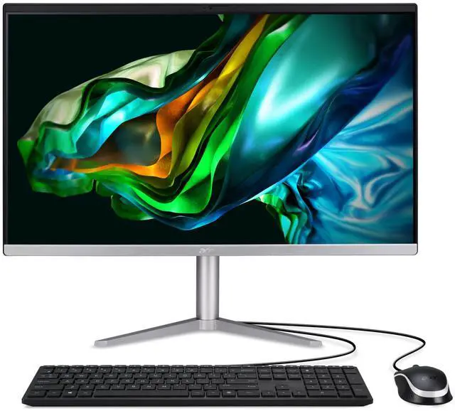 Alt view image 15 of 16 - Acer Aspire C24 AIO Desktop, 23.8" Full HD IPS, AMD Ryzen 3 7320U Quad-Core Processor, AMD Radeon 610M, 8GB LPDDR5 Memory, 512GB SSD, Wi-Fi 6E (802.11ax), Bluetooth 5.2, Windows 11 Home, C24-1300-UR31