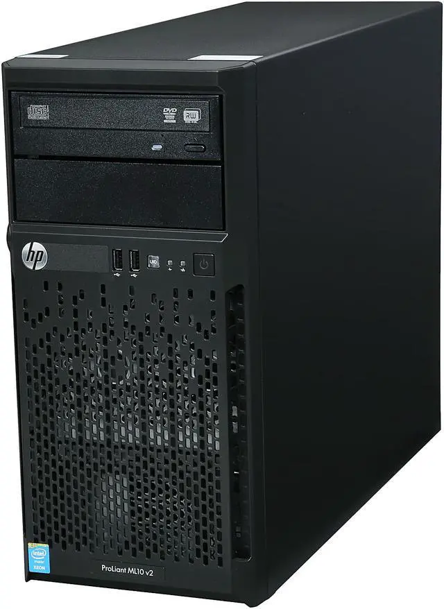 Alt view image 3 of 9 - HP ProLiant ML10 v2 Tower Server System Xeon E3-1220v3 3.1 GHz 4 GB RAM DVD-RW
