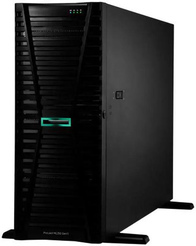 Main image of HPE ProLiant ML350 Gen11 server with one Intel® Xeon® Silver 4514Y Processor, 64 GB (2x32 GB) Dual Rank Memory, one HPE MR408i-o Gen11 x8 Lanes 4GB Cache OCP SPDM Storage Controller - P71688-005