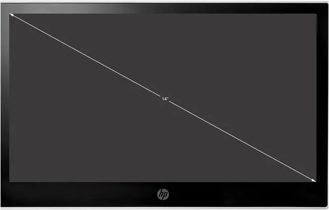 Alt view image 2 of 3 - HP L7014t 14" 1366 x 768 HD Resolution DisplayPort Anti-Glare LED Backlit Touchscreen Monitor