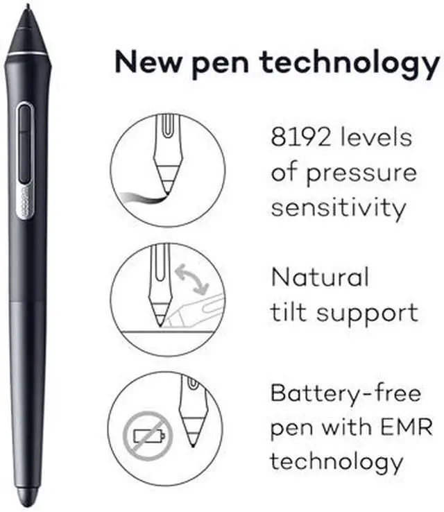Alt view image 4 of 6 - Wacom Cintiq Pro 24 Creative Pen and Touch Display - 4K Graphic Drawing Monitor with 8192 Pen Pressure and 99% Adobe RGB (DTH2420K0), Black