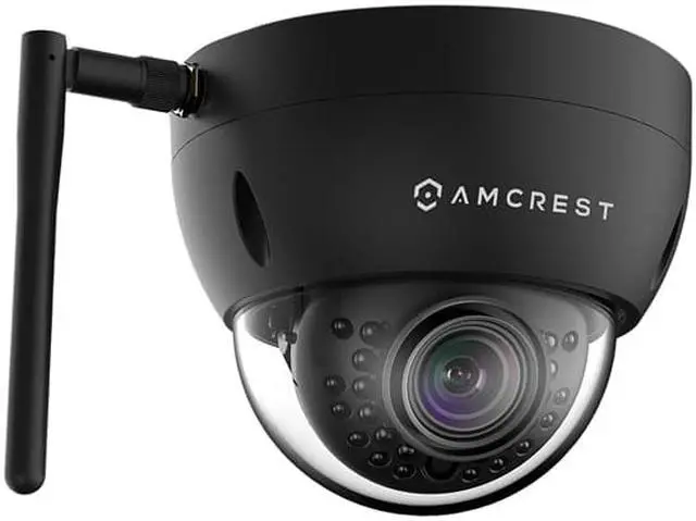 Alt view image 3 of 6 - Amcrest ProHD Fixed Outdoor 3-Megapixel (2304 x 1296P) Wi-Fi Vandal Dome IP Security Camera - IP67 Weatherproof, IK10 Vandal-Proof, 3MP (1080P/1296P), IP3M-956B (Black)