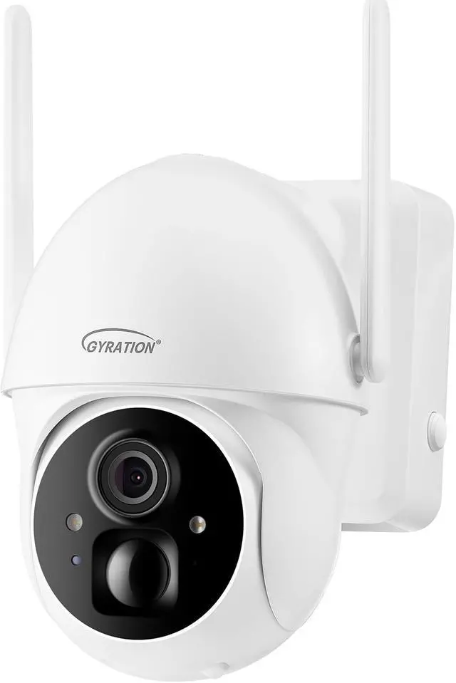 Alt view image 2 of 6 - Gyration Cyberview 3020 3MP Smart WiFi Pan/Tilt Camera w/ Solar Panel