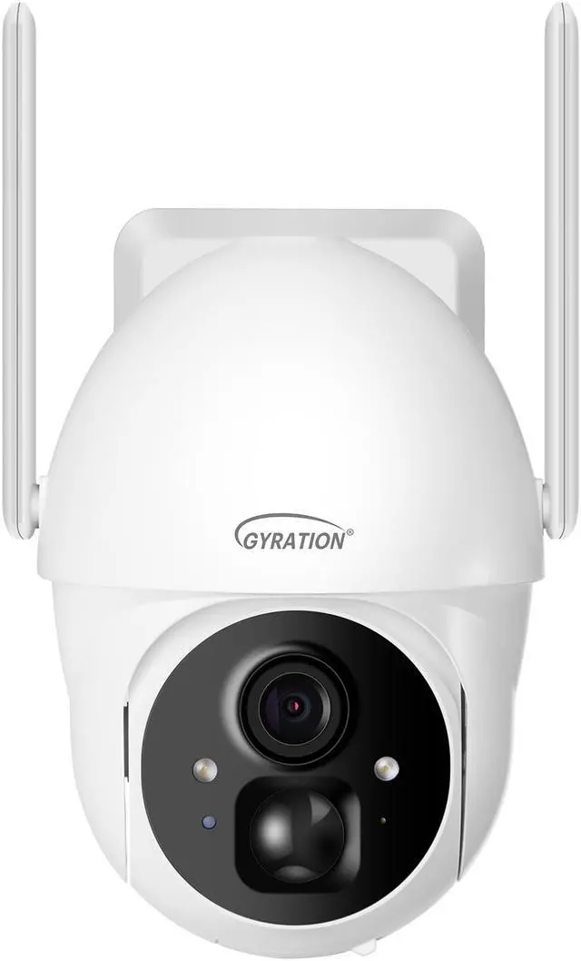 Alt view image 3 of 6 - Gyration Cyberview 3020 3MP Smart WiFi Pan/Tilt Camera w/ Solar Panel
