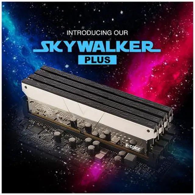 DDR4-3200 64GB(32GB×2) v-color Skywalker DDR4 | Skywalker Plus | 64GB (32GBx2) | Overclocking Memory