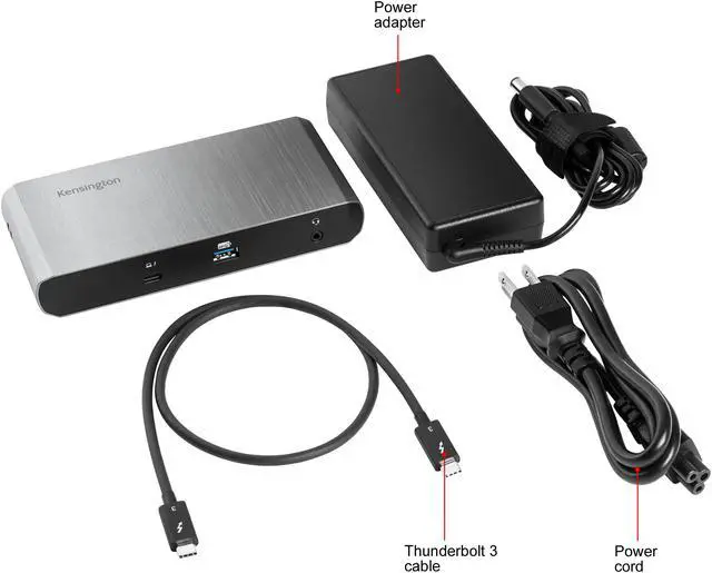 Alt view image 8 of 8 - Kensington SD5550T Docking Station Thunderbolt 3 and USB-C Dual 4K Hybrid - Windows and Mac (K38131NA)