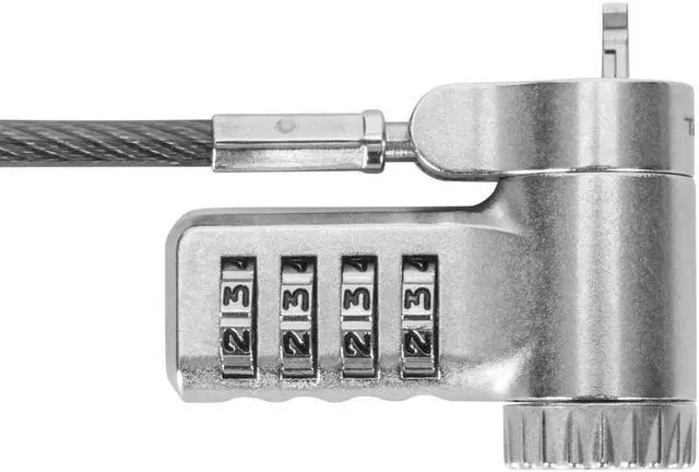 Main image of Targus DEFCON Ultimate Universal Resettable Combination Lock - Preset - 4-digit - Silver - Galvanized Steel - 6.50 ft - For Monitor, Docking Station, Notebook - ASP96RGLX