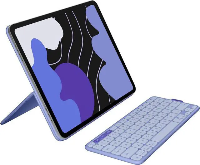Main image of Logitech Flip Folio Keyboard Case iPad Pro 13 inch M4 & M5 Air M2, Fits iPad Pro M4 & M5, iPad Air M2, M3 & M4, protective, stowable, multi-device connectivity, Lilac