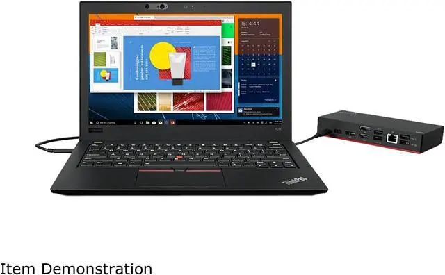 Alt view image 5 of 11 - Lenovo ThinkPad USB Type-C Dock Gen 2, Black