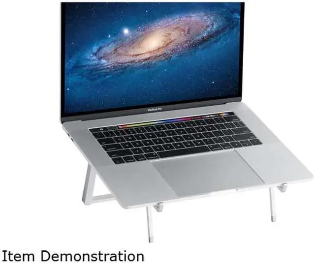 Alt view image 5 of 7 - Rain Design 10084 mBar Pro+ Aluminum Foldable Laptop Stand-Silver - Silver