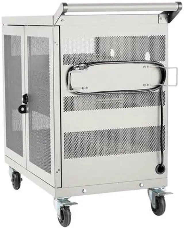 Alt view image 5 of 7 - Tripp Lite 32-Port USB Charging Cart Storage Station Android Tablet White