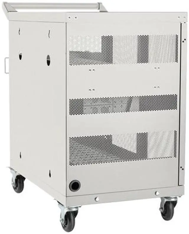 Alt view image 6 of 7 - Tripp Lite 32-Port USB Charging Cart Storage Station Android Tablet White