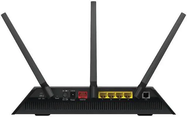 Alt view image 3 of 4 - NETGEAR D7000-100NAS Nighthawk AC1900 Wi-Fi VDSL/ADSL Modem Router