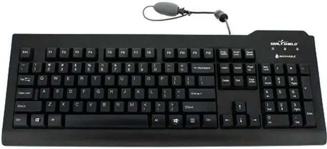 Main image of SEAL SHIELD SSKSV208CA SILVER SEAL MEDICAL GRADE KEYBOARD - DISHWASHER SAFE & ANTIMICROBIAL - QWERTY IS
