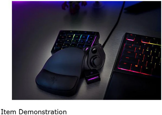 Alt view image 4 of 4 - Razer Tartarus v2 Gaming Keypad: Mecha-Membrane Key Switches - 32 Programmable Keys - Customizable Chroma RGB Lighting - Programmable Macros - Classic Black