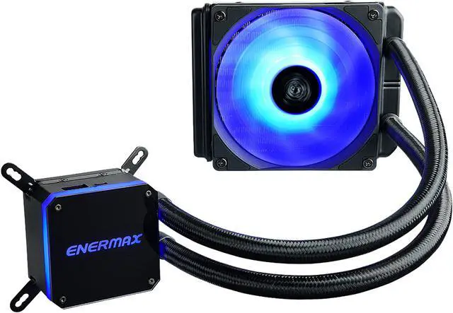 Alt view image 2 of 7 - Enermax LIQMAX III 120 RGB, All-in-one CPU Liquid Cooler for AM4 & AM5 / LGA 1700/1200/1151, 120mm Radiator, Dual-Chamber Water Block, RGB Fan - AM5 & LGA1700 Ready