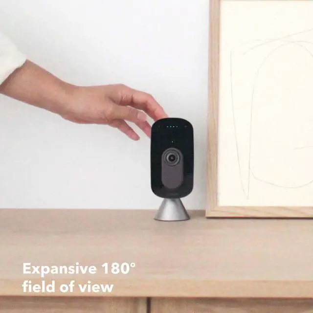 Alt view image 4 of 7 - Ecobee SmartCamera - Indoor WiFi Security Camera, Baby & Pet Monitor, Smart Home Security System, 1080p HD 180 Degree FOV, Night Vision, 2-Way Audio, Works with Apple HomeKit, Alexa Built In - EBSCV01
