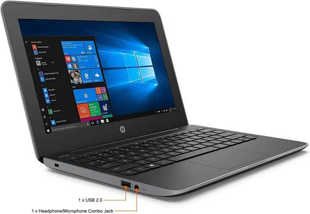 Alt view image 2 of 11 - HP Laptop Stream 11 Pro G5 6PP55UT#ABA Intel Celeron N4000 (1.10 GHz) 4 GB Memory 64 GB eMMC Intel UHD Graphics 600 11.6" Windows 10 Pro 64-bit