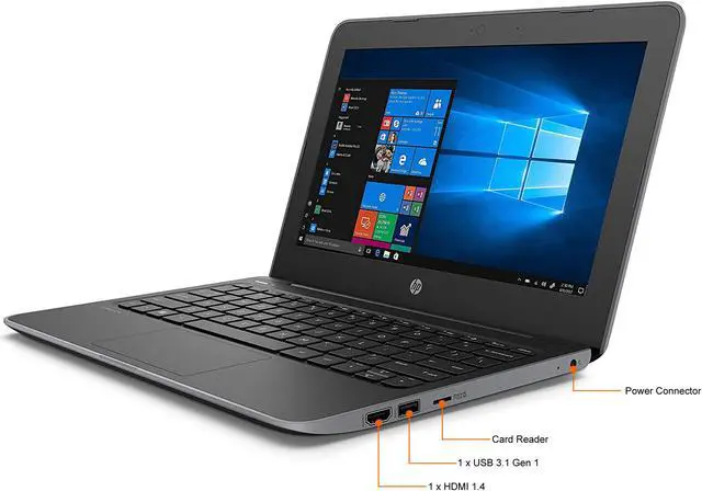 Alt view image 6 of 11 - HP Laptop Stream 11 Pro G5 6PP55UT#ABA Intel Celeron N4000 (1.10 GHz) 4 GB Memory 64 GB eMMC Intel UHD Graphics 600 11.6" Windows 10 Pro 64-bit