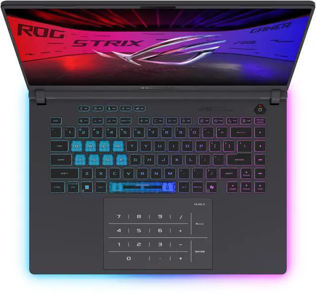 Alt view image 3 of 15 - ASUS ROG Strix G16 (2025) Gaming Laptop, 16" FHD+ 16:10 165Hz/3ms, NVIDIA GeForce RTX 5050, Intel Core i5-13450HX, 16GB DDR5-5600, 1TB PCIe Gen 4 SSD, Wi-Fi 7, Windows 11 Home, G615JH-DS54