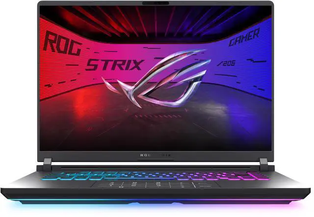 Alt view image 2 of 15 - ASUS ROG Strix G16 (2025) Gaming Laptop, 16" FHD+ 16:10 165Hz/3ms, NVIDIA GeForce RTX 5050, Intel Core i5-13450HX, 16GB DDR5-5600, 1TB PCIe Gen 4 SSD, Wi-Fi 7, Windows 11 Home, G615JH-DS54