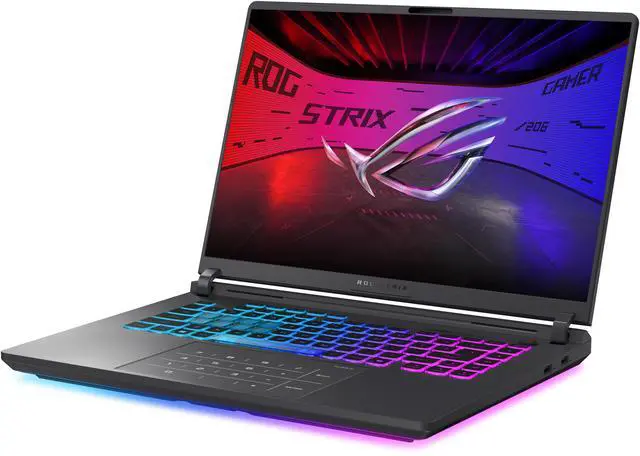 Alt view image 5 of 15 - ASUS ROG Strix G16 (2025) Gaming Laptop, 16" FHD+ 16:10 165Hz/3ms, NVIDIA GeForce RTX 5050, Intel Core i5-13450HX, 16GB DDR5-5600, 1TB PCIe Gen 4 SSD, Wi-Fi 7, Windows 11 Home, G615JH-DS54