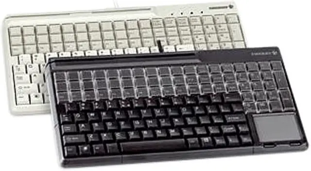 Alt view image 2 of 5 - SPOS QWERTY KEYBOARD, BLACK, 14, USB, W/ 3 TRACK MSR, TOUCHPAD. US 123 LAYOUT W/