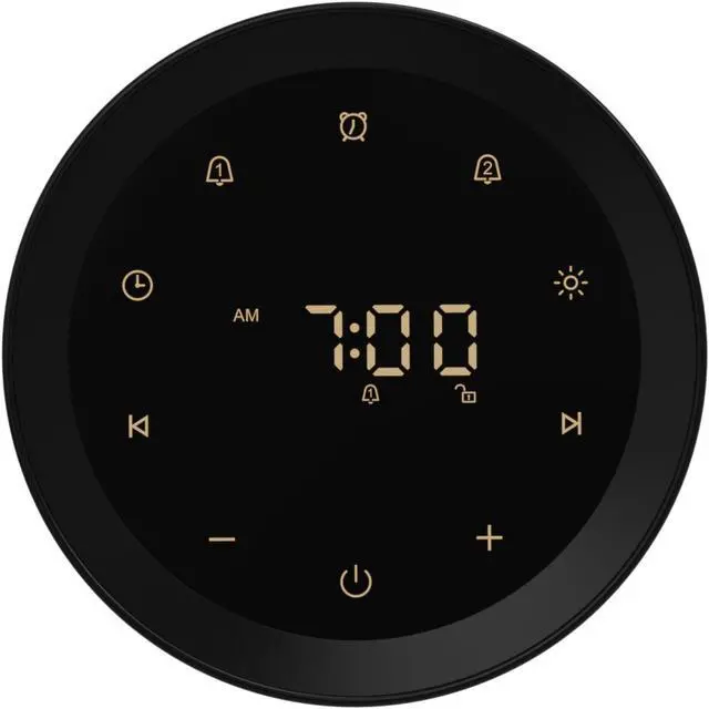 Alt view image 3 of 4 - Letsfit SP1 Sleep Sound Machine & Alarm Clock with Ambient Lighting - Black