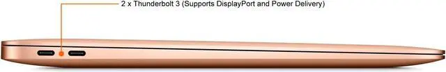 Alt view image 5 of 8 - Apple MacBook Air MWTL2LL/A 13.3" 8GB 256GB Intel Core i3-1000NG4 X2 1.1GHz, Gold