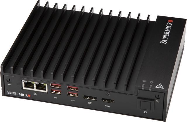 Supermicro SYS-E100-9W-H Core i7 Fanless Industrial IoT PC, Dual GbE LAN,  4x COM, DIO - Newegg.com