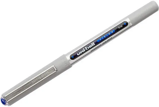 Main image of Uni Vision Rollerball Pen Fine Point Blue Ink Dozen (60134)