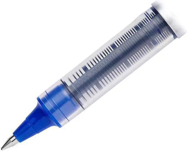 Alt view image 2 of 6 - Uni Vision Rollerball Pen Fine Point Blue Ink Dozen (60134)