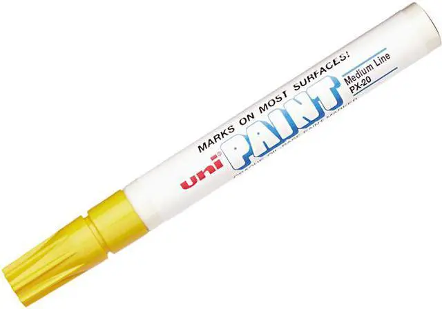 Main image of Permanent Marker, Medium Bullet Tip, Yellow 63605