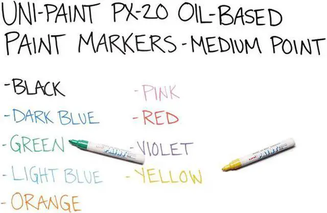 Alt view image 3 of 5 - Permanent Marker, Medium Bullet Tip, Yellow 63605