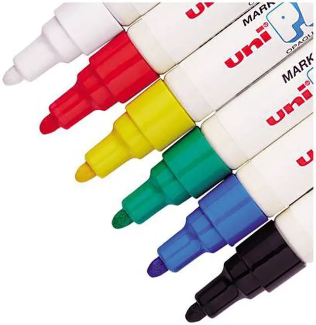 Alt view image 2 of 5 - Permanent Marker, Medium Bullet Tip, Assorted Colors, 6/Set 63630