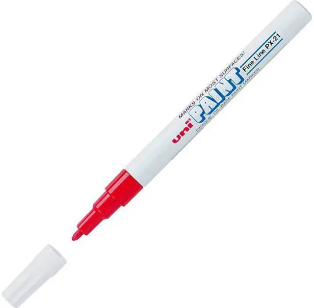Main image of Permanent Marker, Fine Bullet Tip, Red 63702