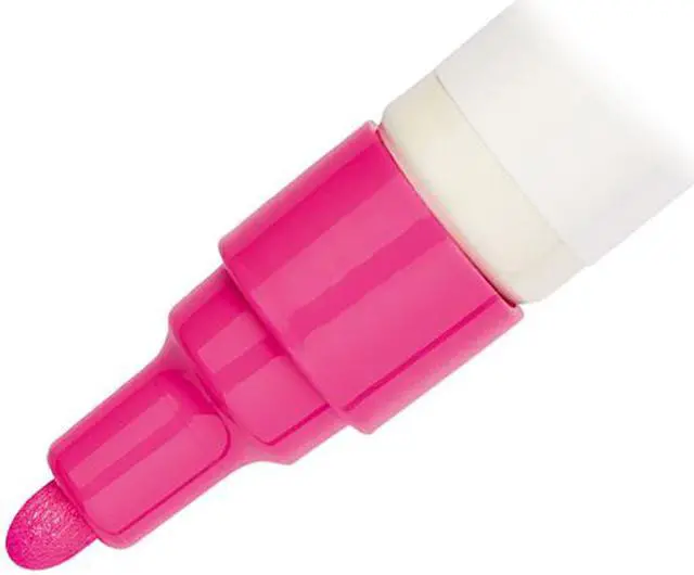 Alt view image 2 of 3 - Uni-Paint Permanent Marker, Medium Bullet Tip, Pink 63611